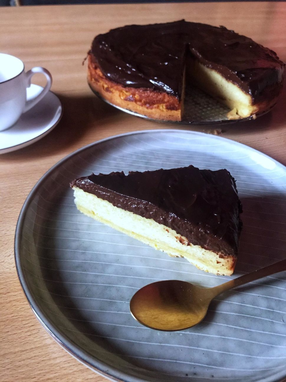 Torta di semolino al cioccolato